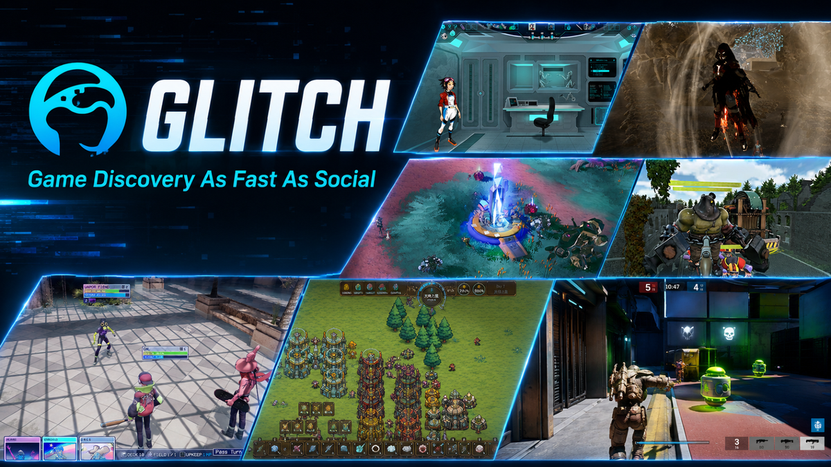 TikTok-like gaming platform, Glitch, launches tomorrow with nearly 100 games