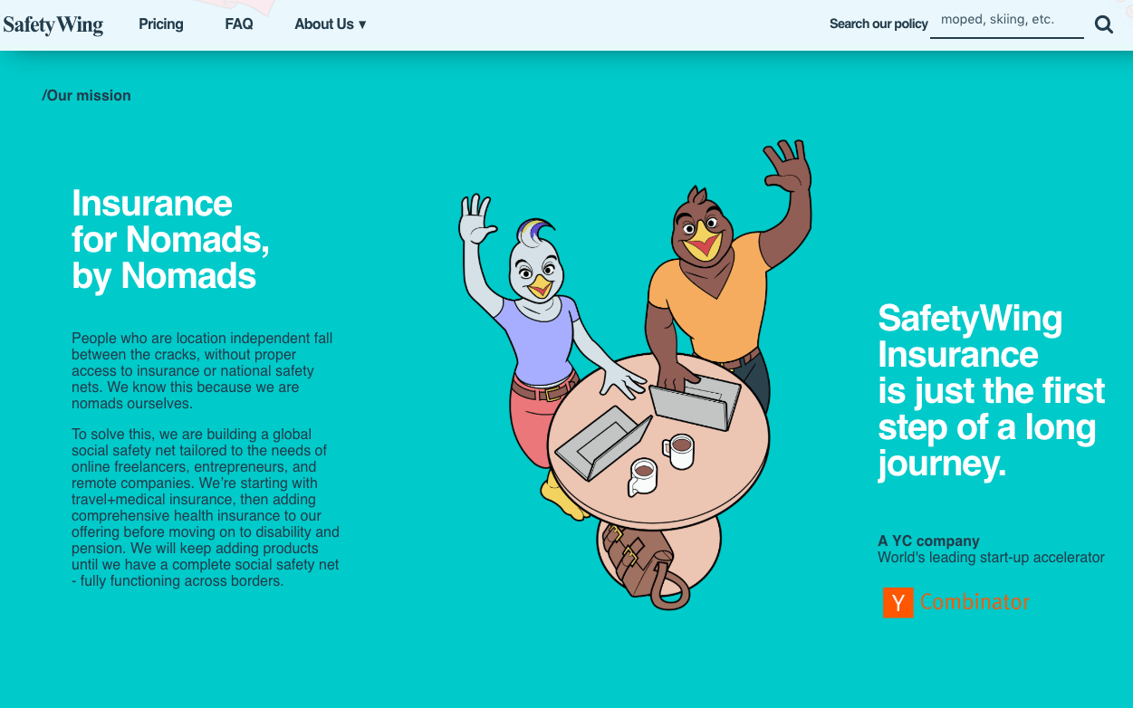 Norwegian startup SafetyWing gets over €3 million in seed money to open the borders for global medical insurance coverage
