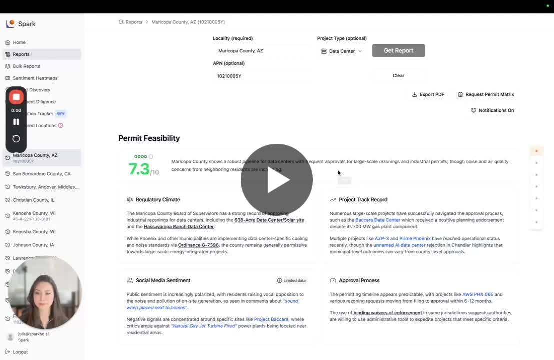 Spark AI Updates Permit Feasibility Parcel Zoning and Timelines
