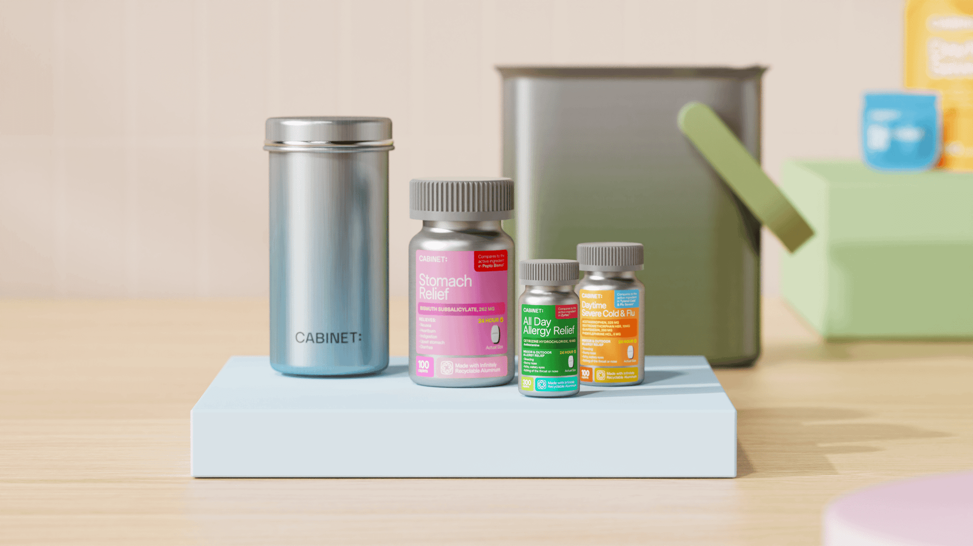'Powered By Cabinet' Offers OTC Medicine Makers Sustainable Alternatives To Plastic Pill Bottles