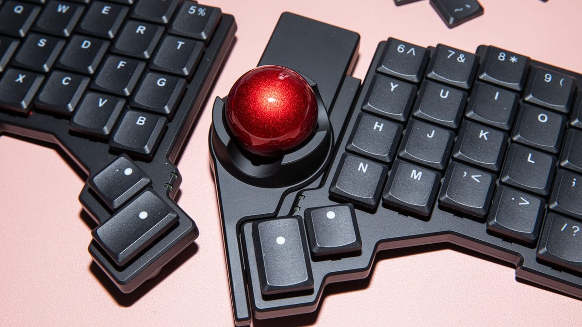 ZSA's $534 Voyager Keyboard Gets Magnetic Trackball Upgrade