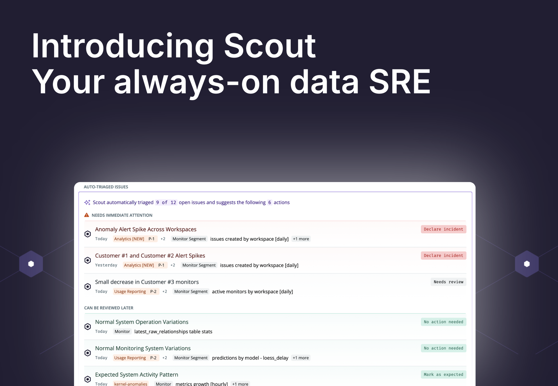 Introducing Scout: Your always-on data SRE
