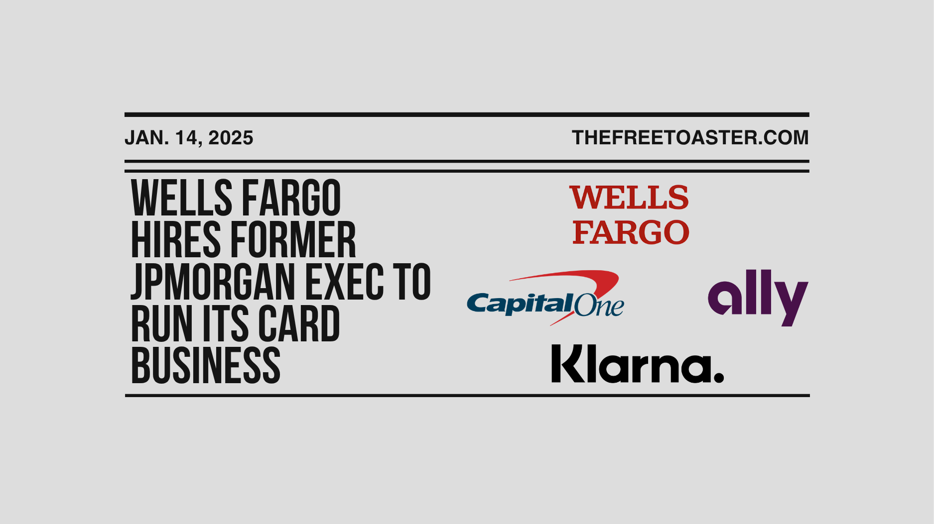 Wells Fargo hires former JPMorgan exec to run its card business