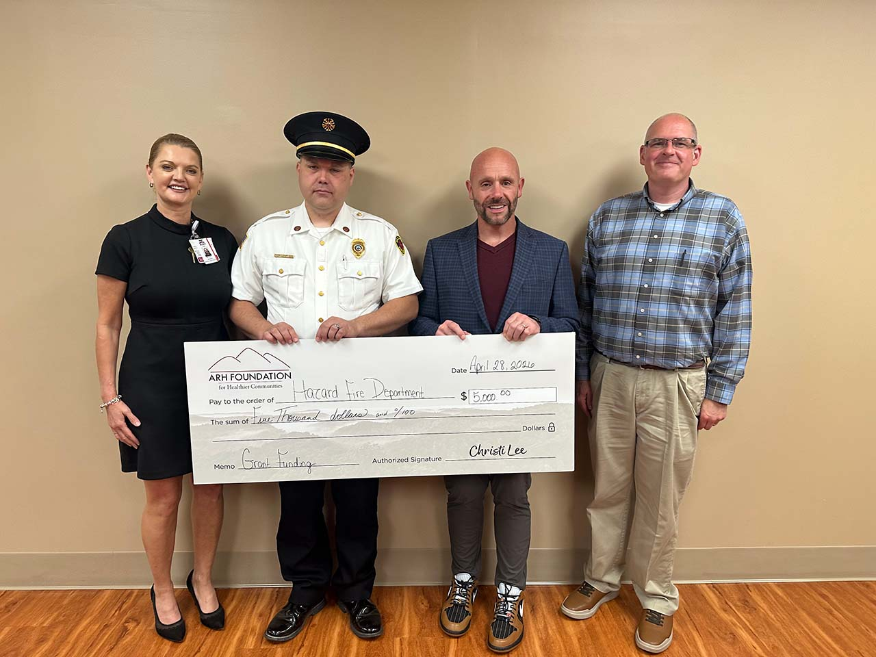 ARH Foundation Awards 000 Grant to Hazard Fire Department to Upgrade Emergency Communications