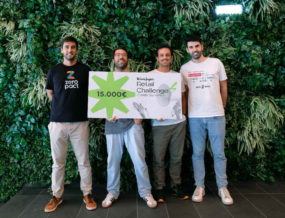 Portuguese startup ZeroPact receives El Corte Inglés Retail Challenge award.