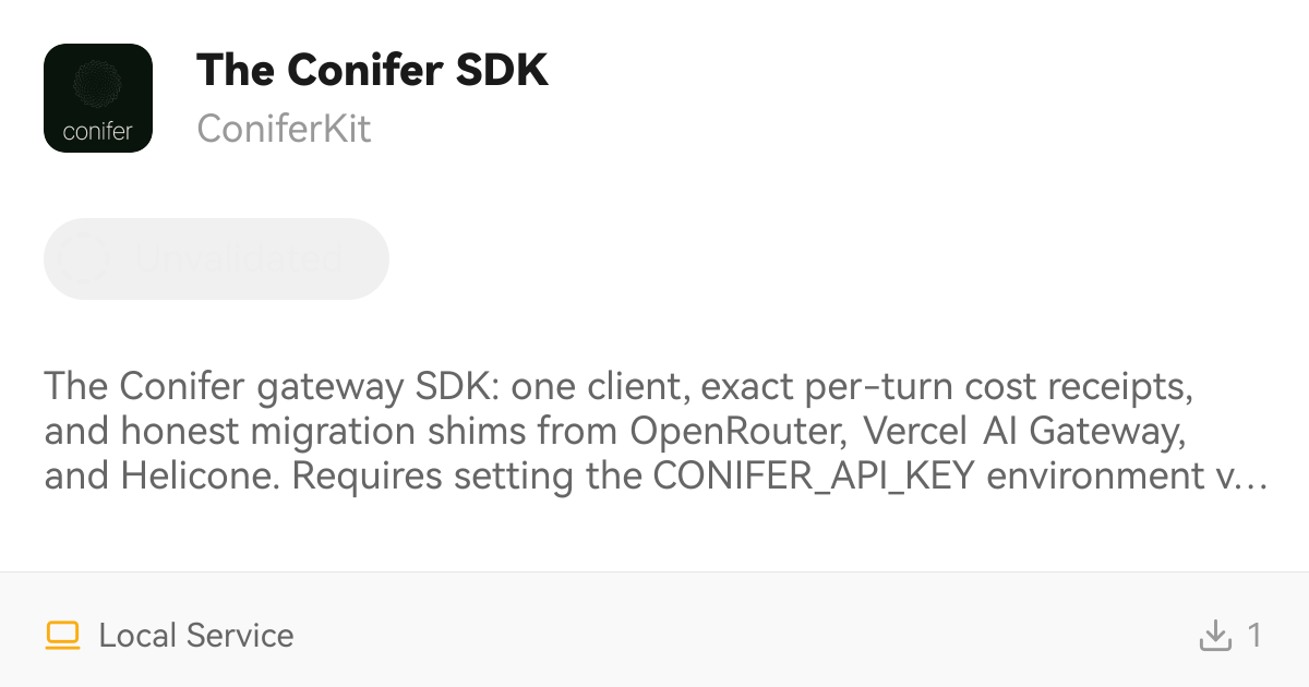 The Conifer SDK