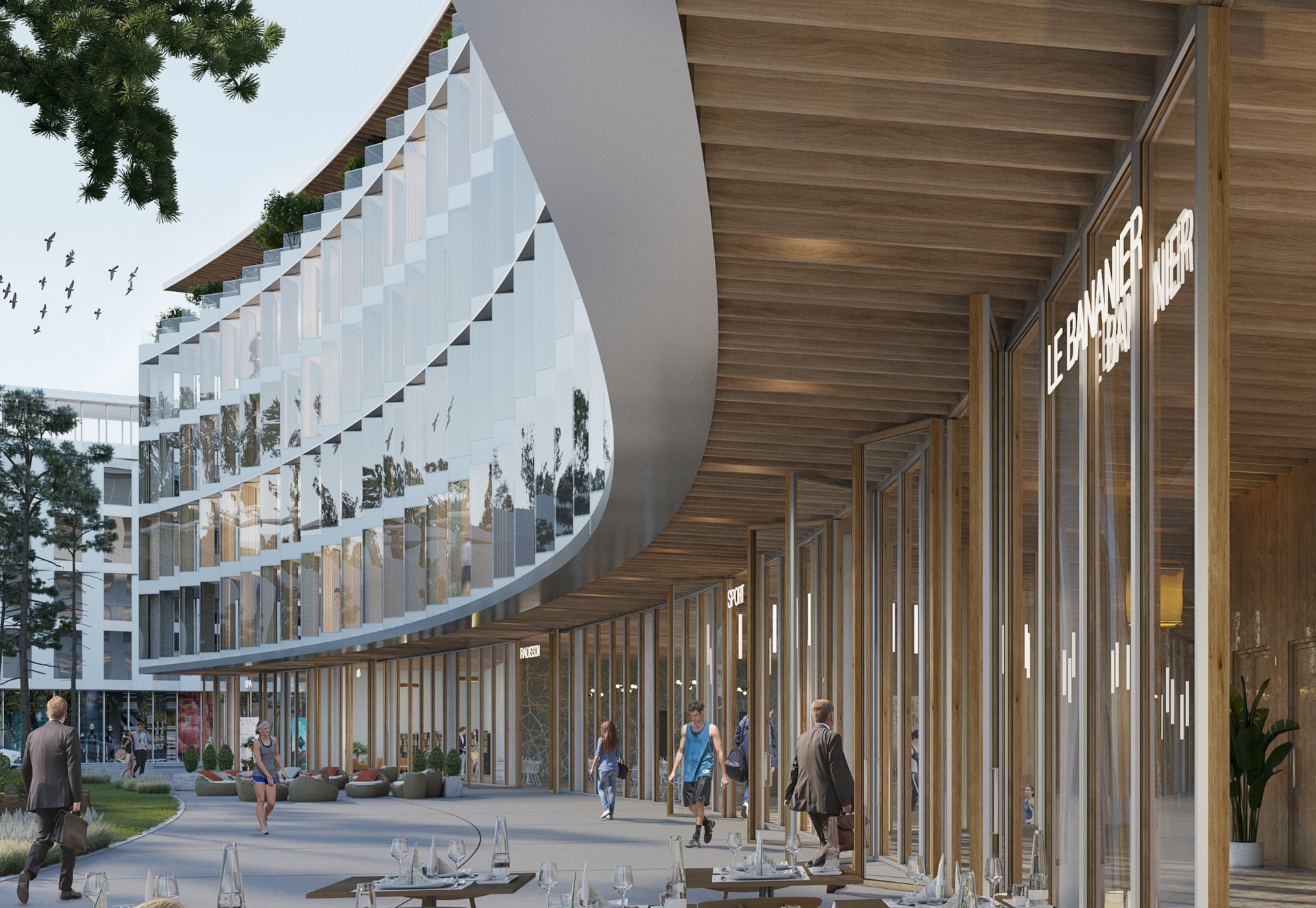 Mixed-use building complex in Grenoble, France