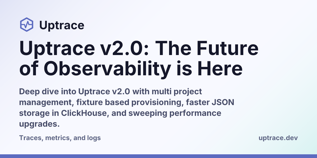 Uptrace v2.0: The Future of Observability is Here