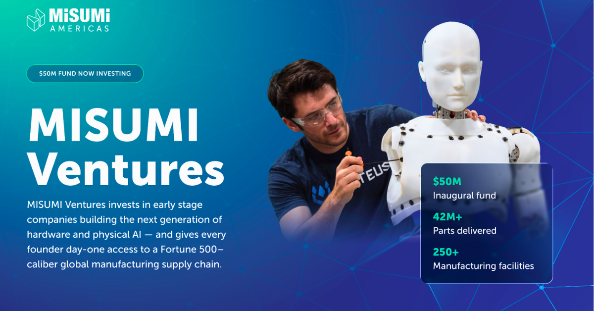 MISUMI Americas Launches $50M Fund for Robotics and Industrial AI