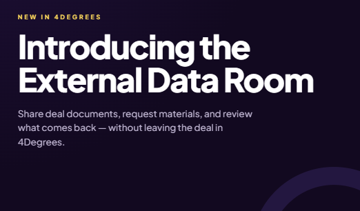 Introducing the 4Degrees External Data Room