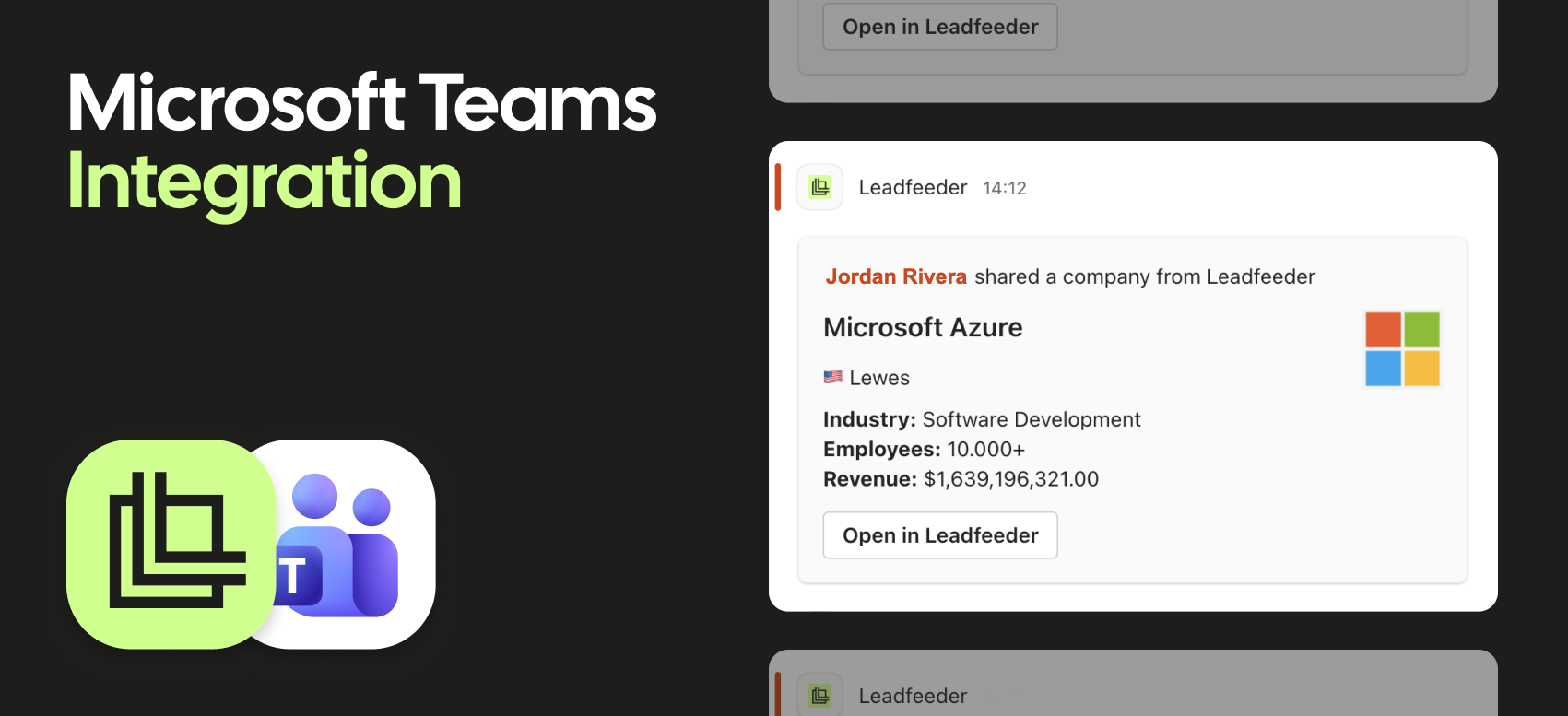 Microsoft Teams Integration: The Companies Worth Acting On, Now in Teams