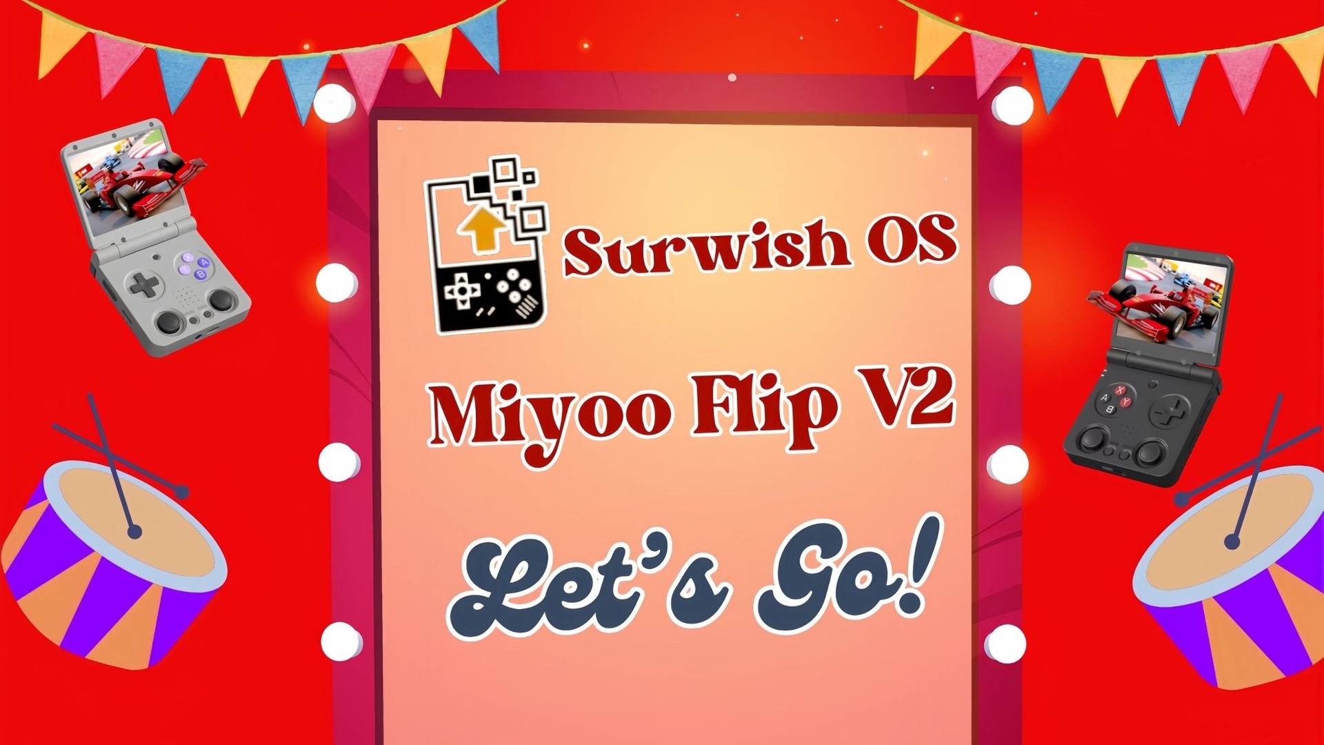 Litnxt Miyoo Flip V2 Surwish Custom OS — Passion Comes Endless Possibilities