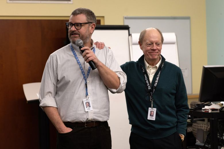 Seattle Times publisher Frank Blethen hands reins to son Ryan Blethen