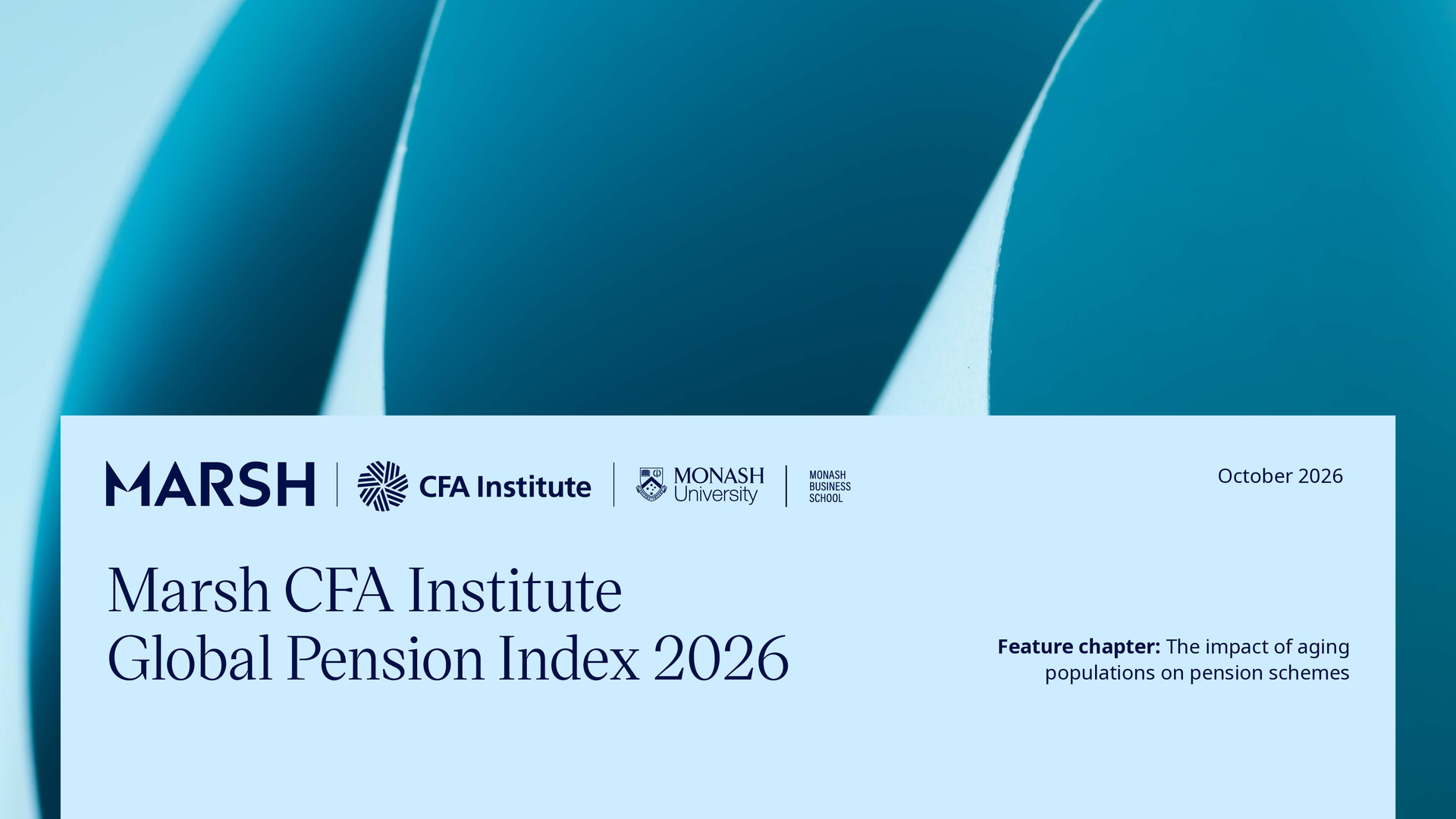 Marsh CFA Institute Global Pension Index 2026