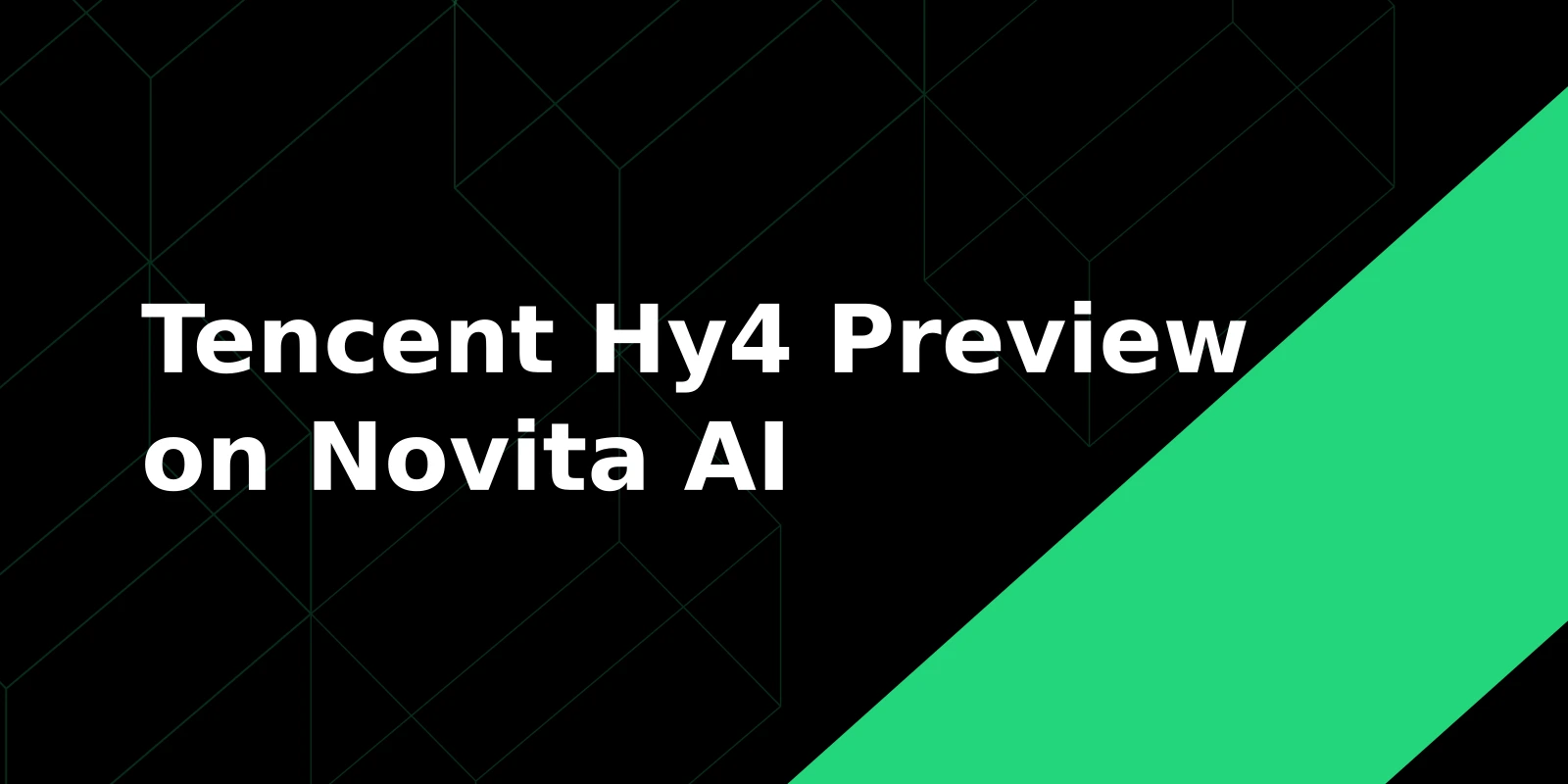 Tencent Hy4 Preview on Novita AI: MoE LLM API Launch and Pricing