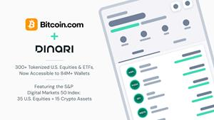 Bitcoin.com Partners with Dinari to Bring Tokenized U.S. Equities to a Global Audience