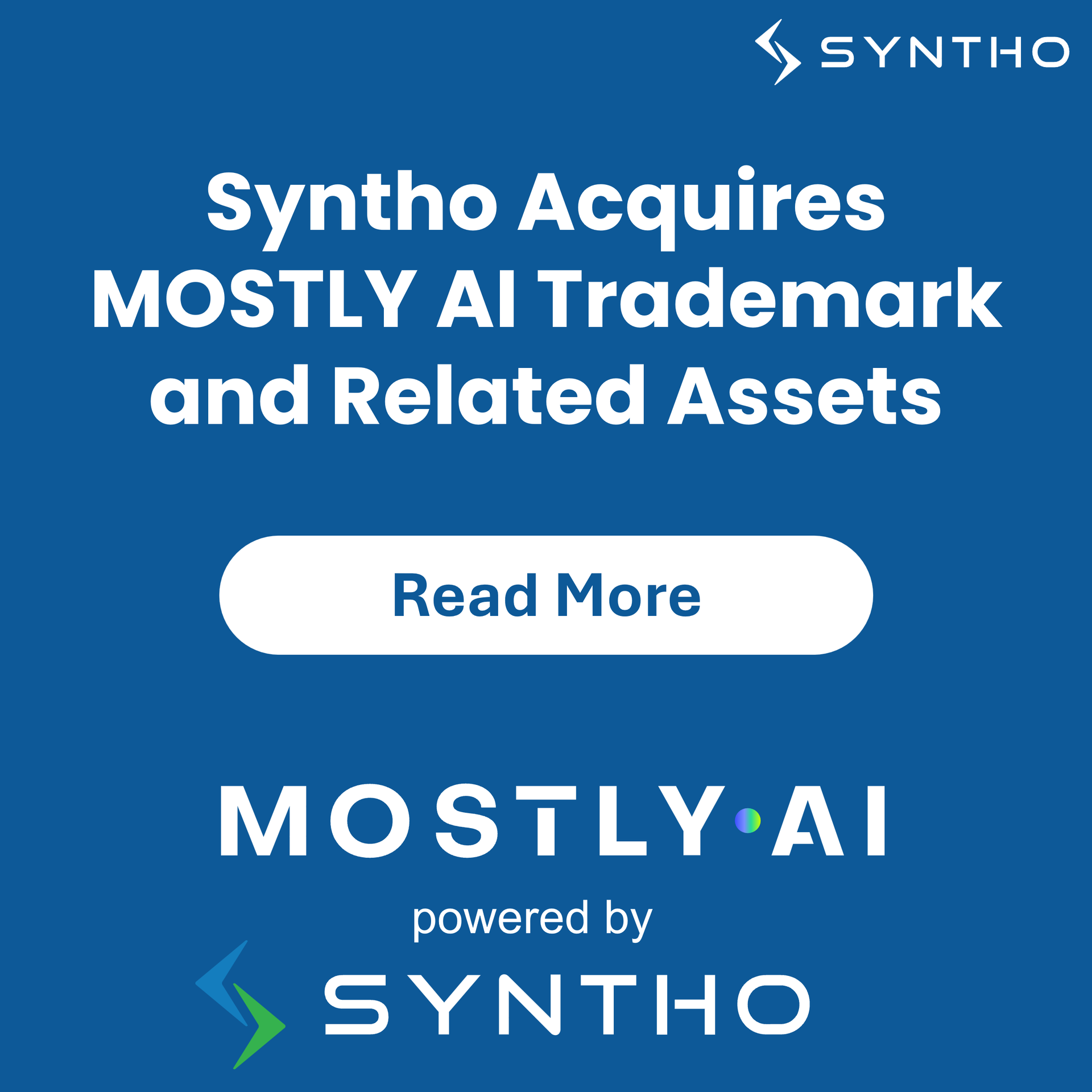 Syntho Acquires MOSTLY AI Brand