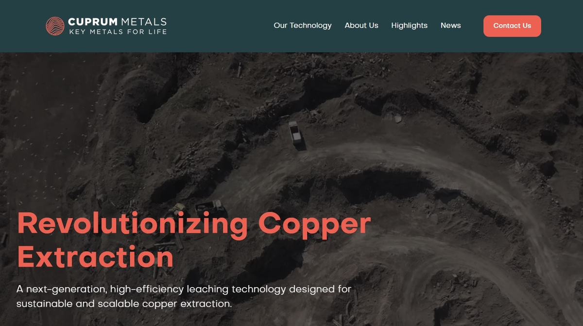 Cuprum Metals Raises $19.4 Million Series A to Scale Copper Recovery Technology