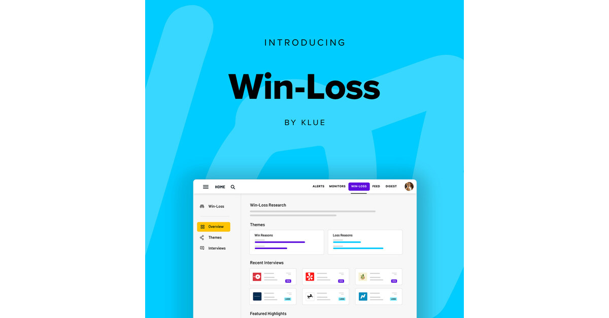 Klue Unlocks Buyer Intelligence with the Launch of Klue Win-Loss