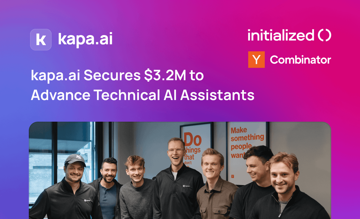 kapa.ai Secures $3.2M to Advance Technical AI Assistants