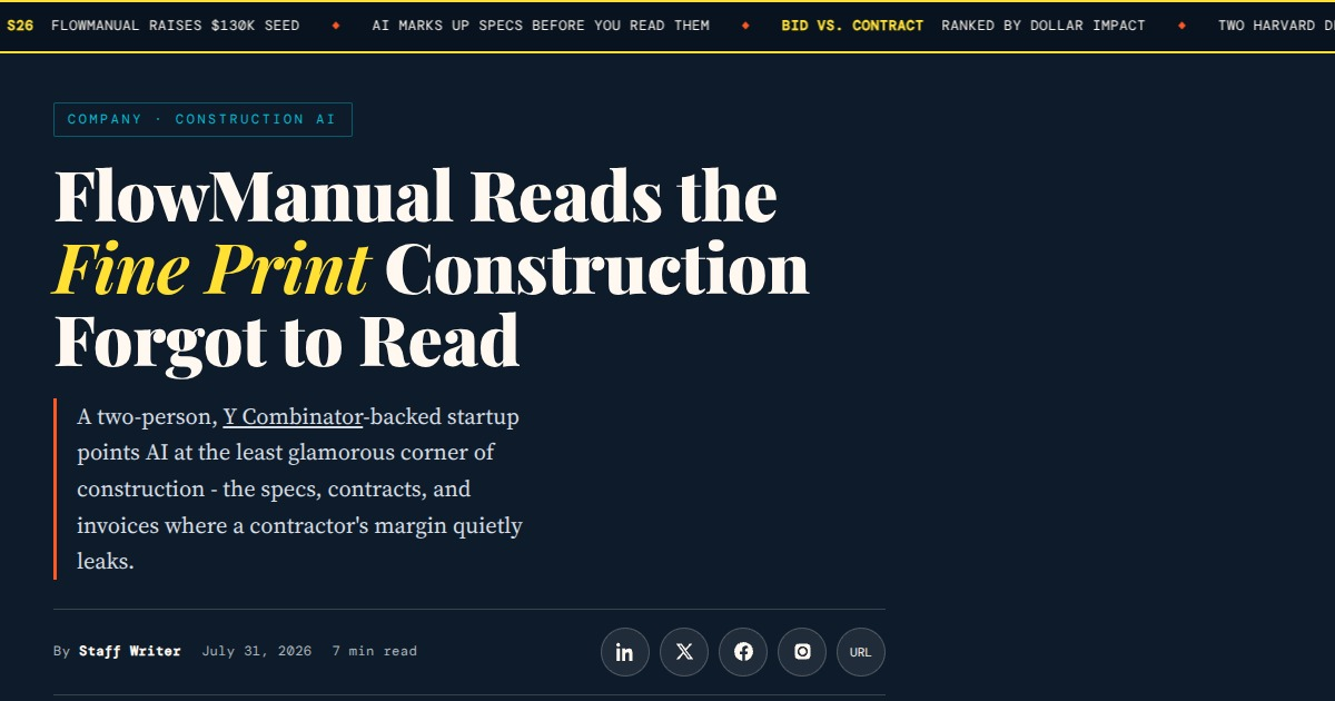 FlowManual Reads the Fine Print Construction Forgot to Read