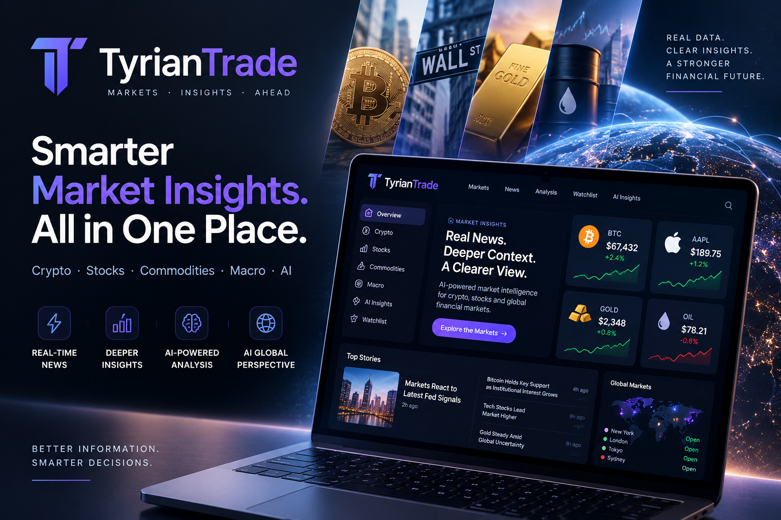 Tyrian Trade launches AI market-intelligence dashboard for traders