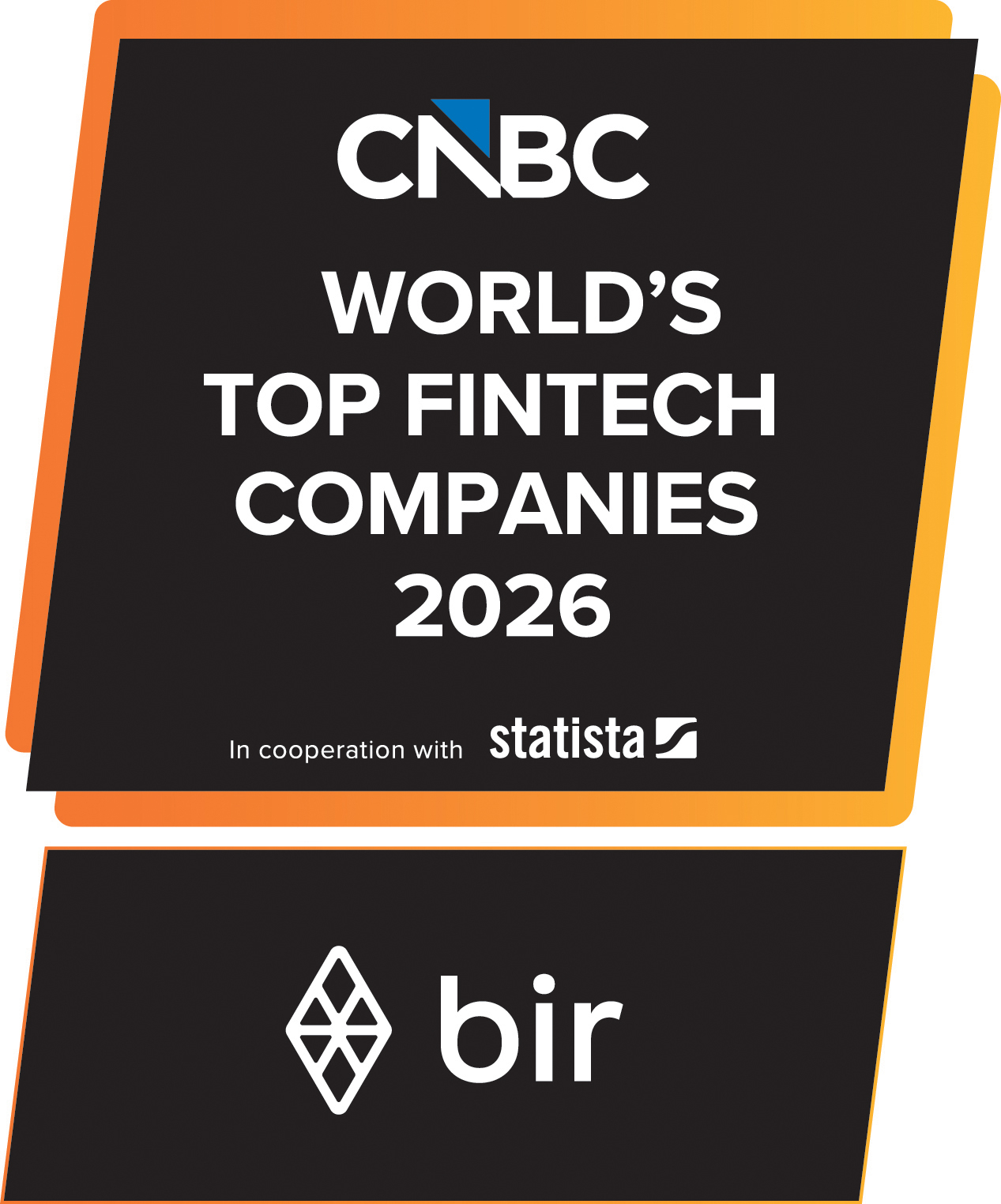 Bir Recognised Among World's Top Fintechs by CNBC and Statista