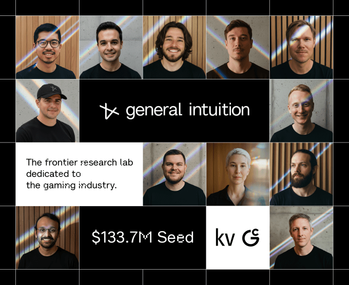 General Intuition lands $134M seed to teach agents spatial reasoning using video game clips