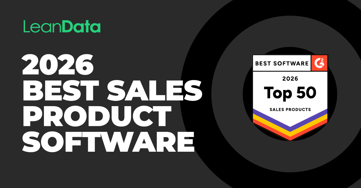 LeanData Wins 2026 G2 Best Sales Product Award