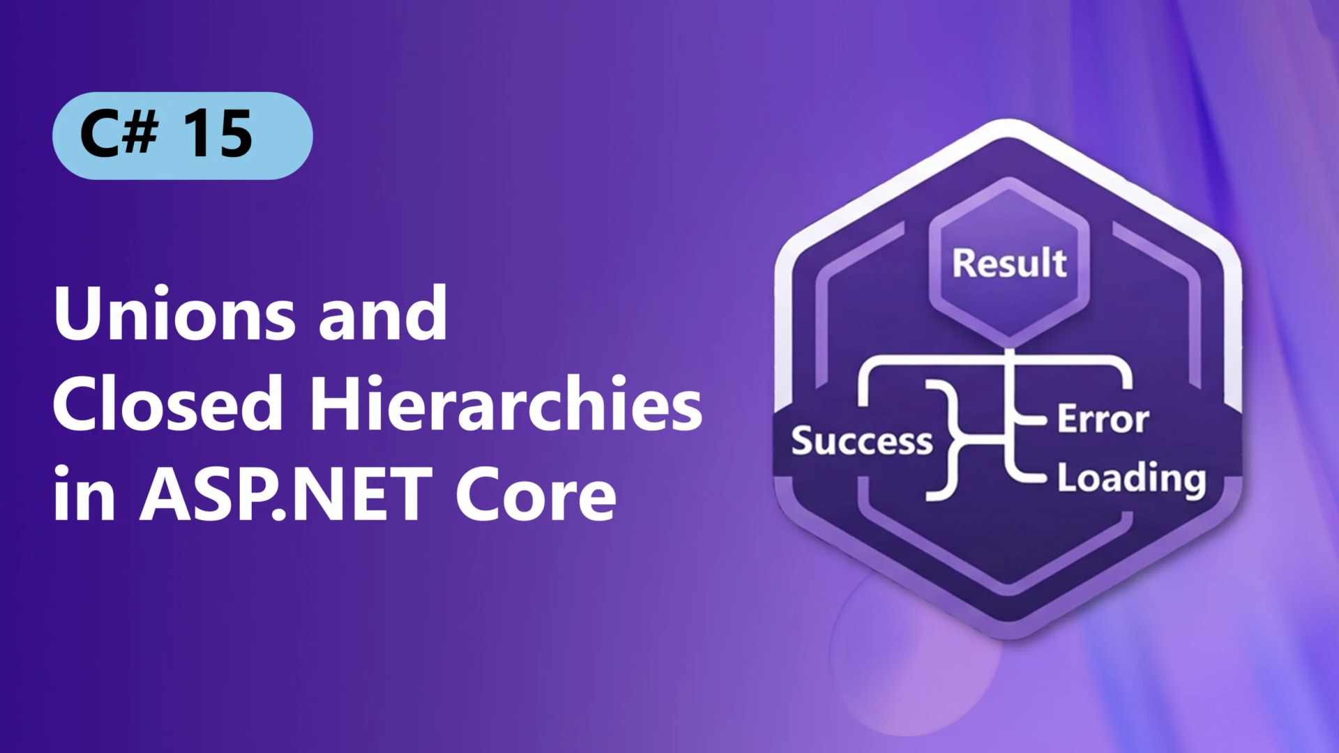Use C# unions and closed hierarchies in ASP.NET Core