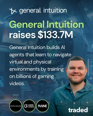 General Intuition Secures $133.7 Million Seed Funding from Khosla Ventures, General Catalyst, Raine