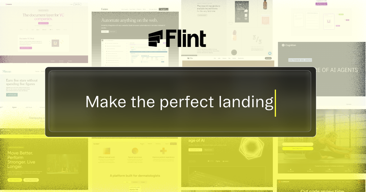 Meet Flint, and announcing our $5M seed from Accel
