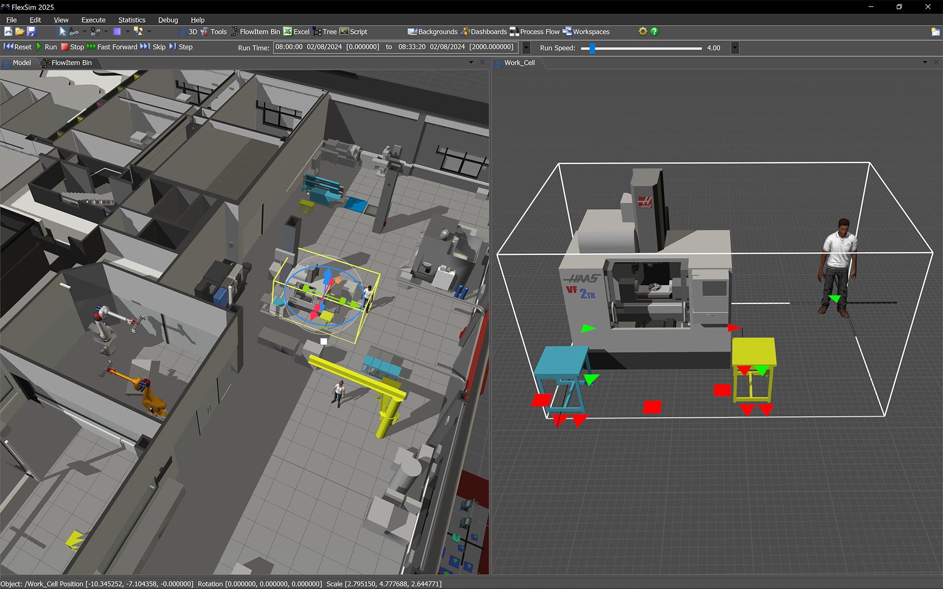 FlexSim 2025: Container Object, Task Sequence Queue, and more