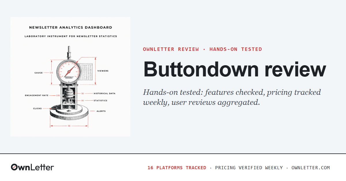 Buttondown Review 2026: A Minimalist That Wins on Support and Ownership