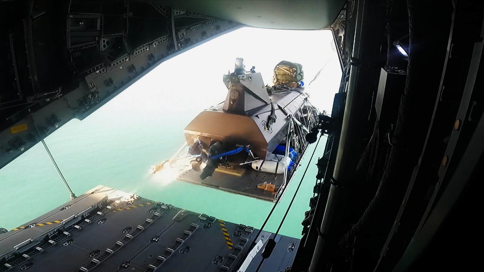 World first USV airdrop accomplished by Kraken and Capewell