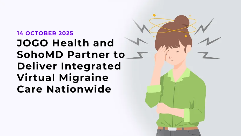 JOGO Health and SohoMD Partner to Deliver Integrated Virtual Migraine Care Nationwide