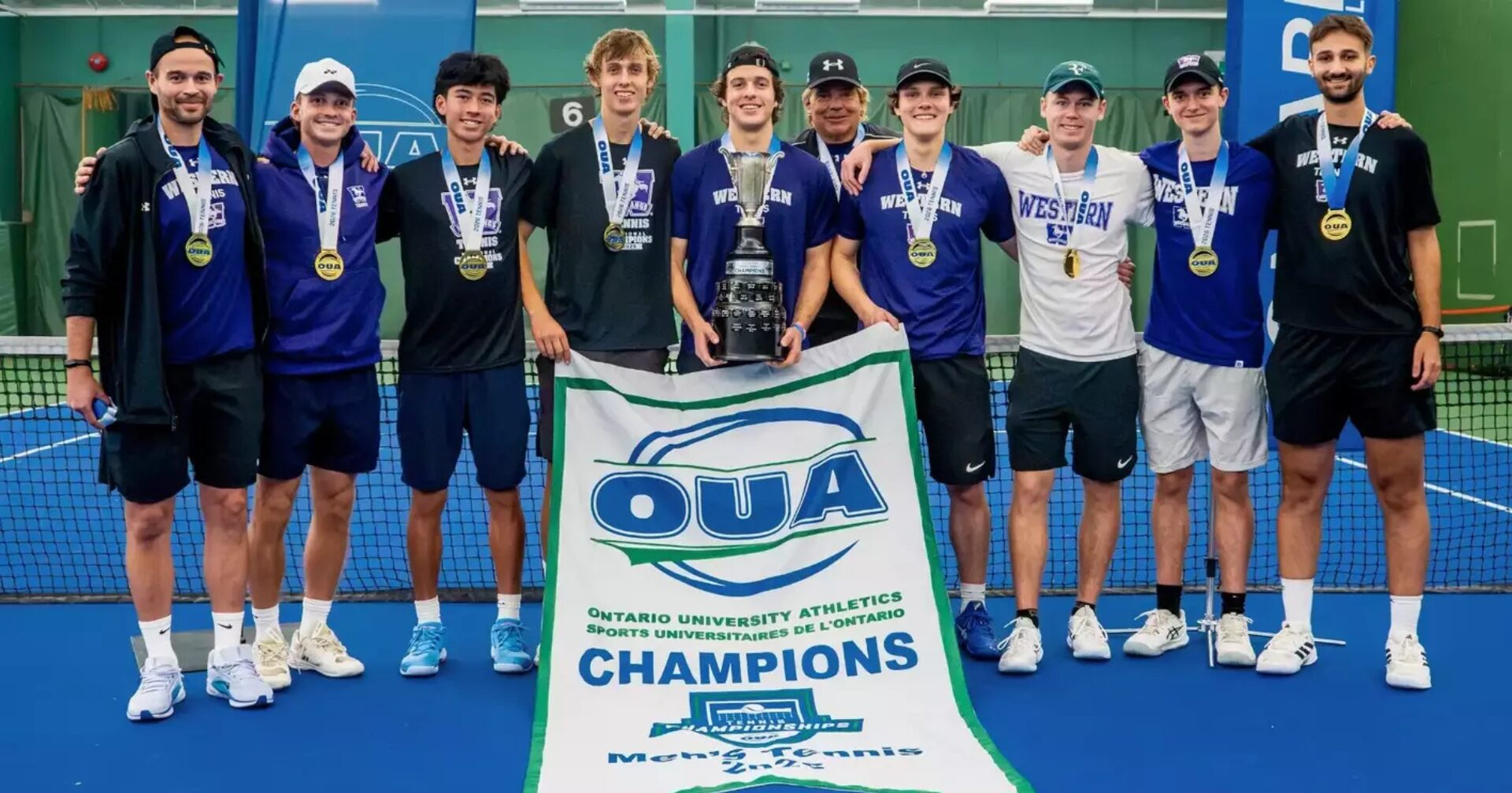 Western Mustangs men's tennis team wins OUA championship Western News