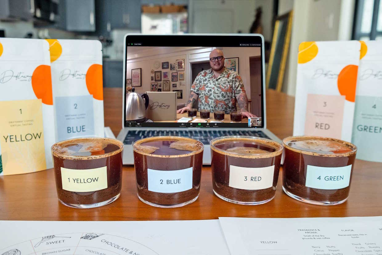 World Coffee Champ Leads Driftaway Coffee's Private Virtual Tasting Parties