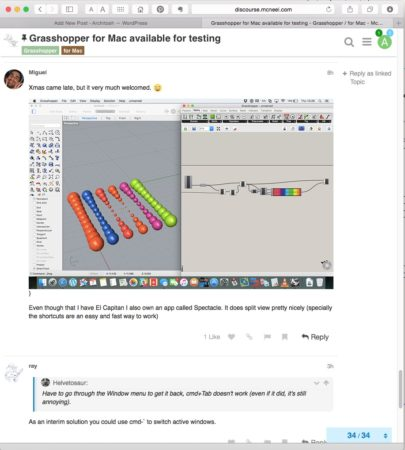 Stupendous news-McNeel releases beta Grasshopper for Mac