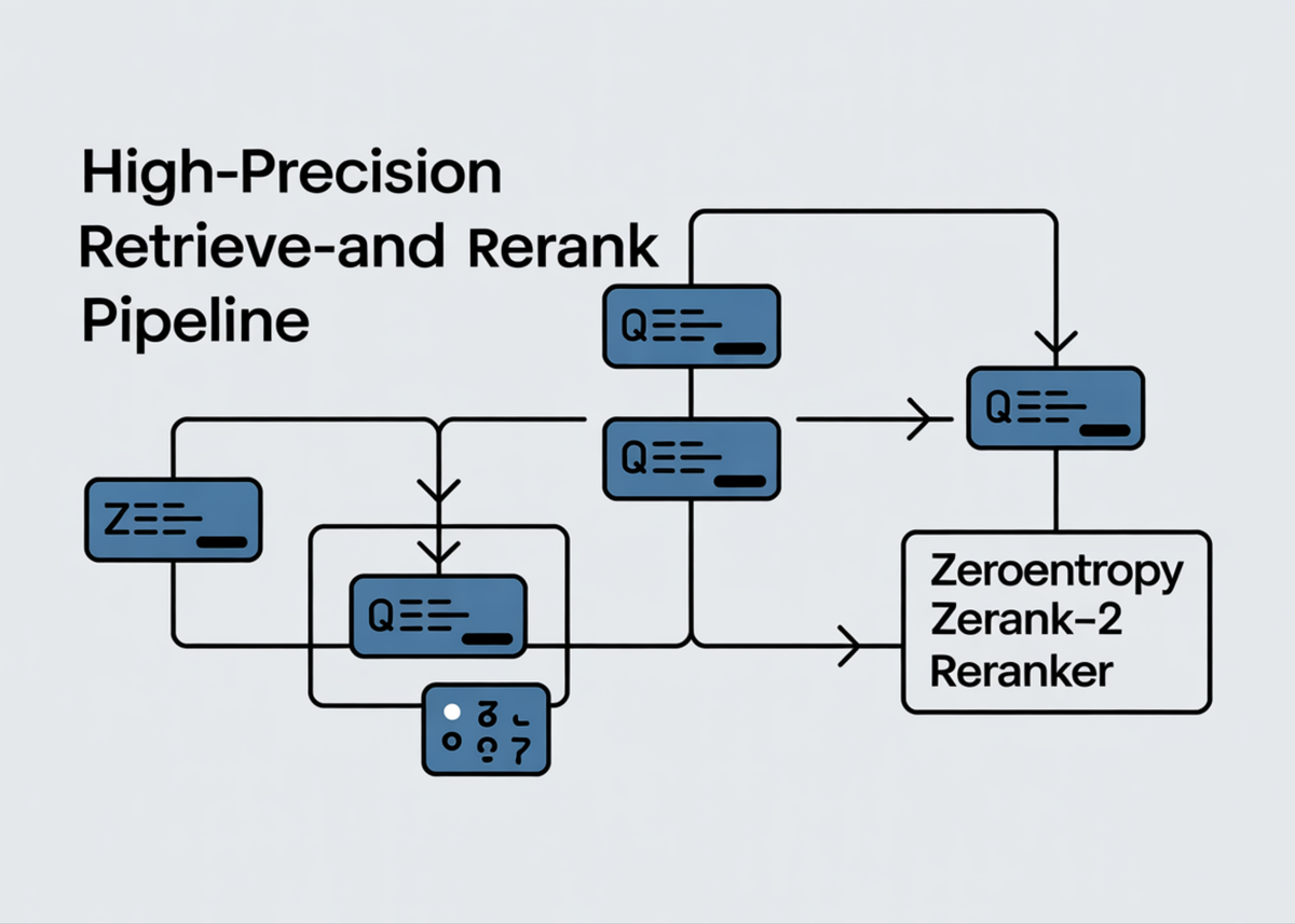 Design a High-Precision Retrieve-and-Rerank Pipeline with ZeroEntropy zerank-2