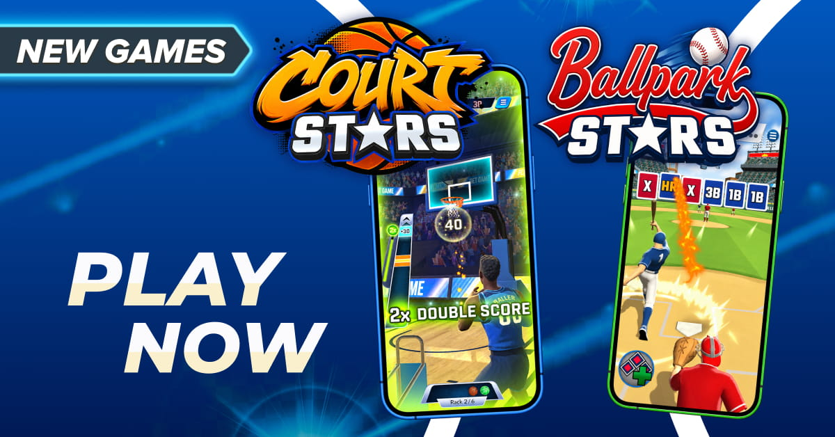 Two New Sports Games on WorldWinner: Court Stars and Ballpark Stars