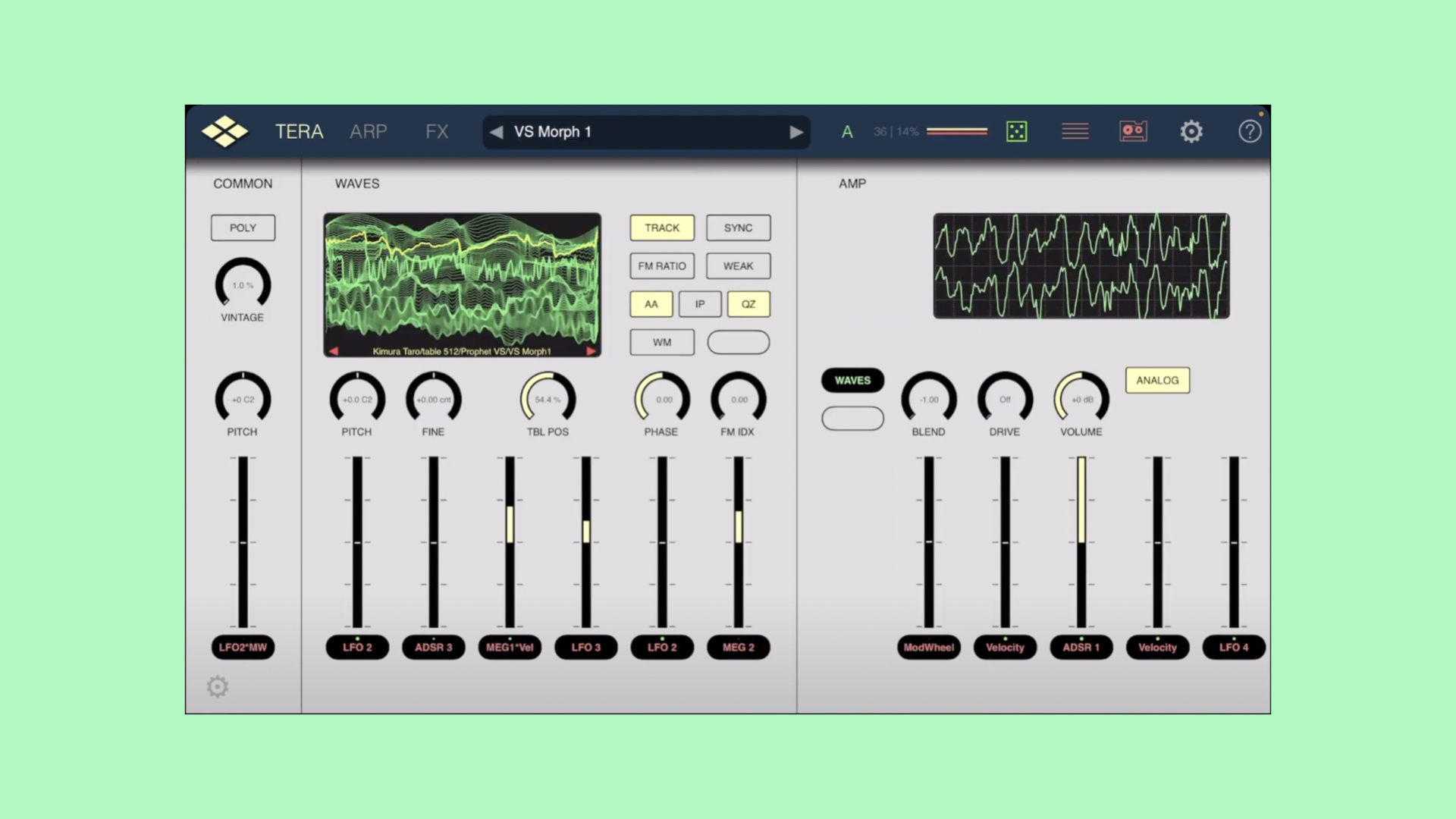 Virsyn Tera Pro Synthesizer gets wavetables via an in-app purchase