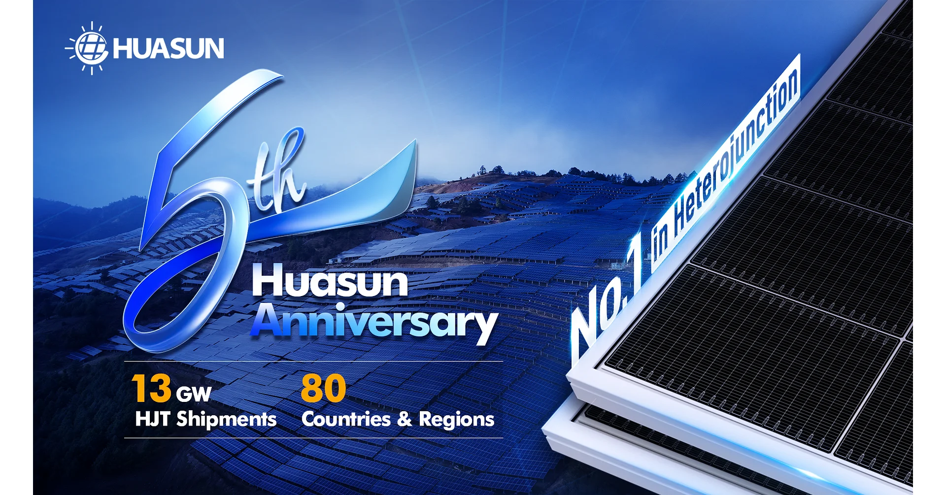Huasun Energy Celebrates 5 Years at the Forefront of Heterojunction Solar Innovation and Industrialization