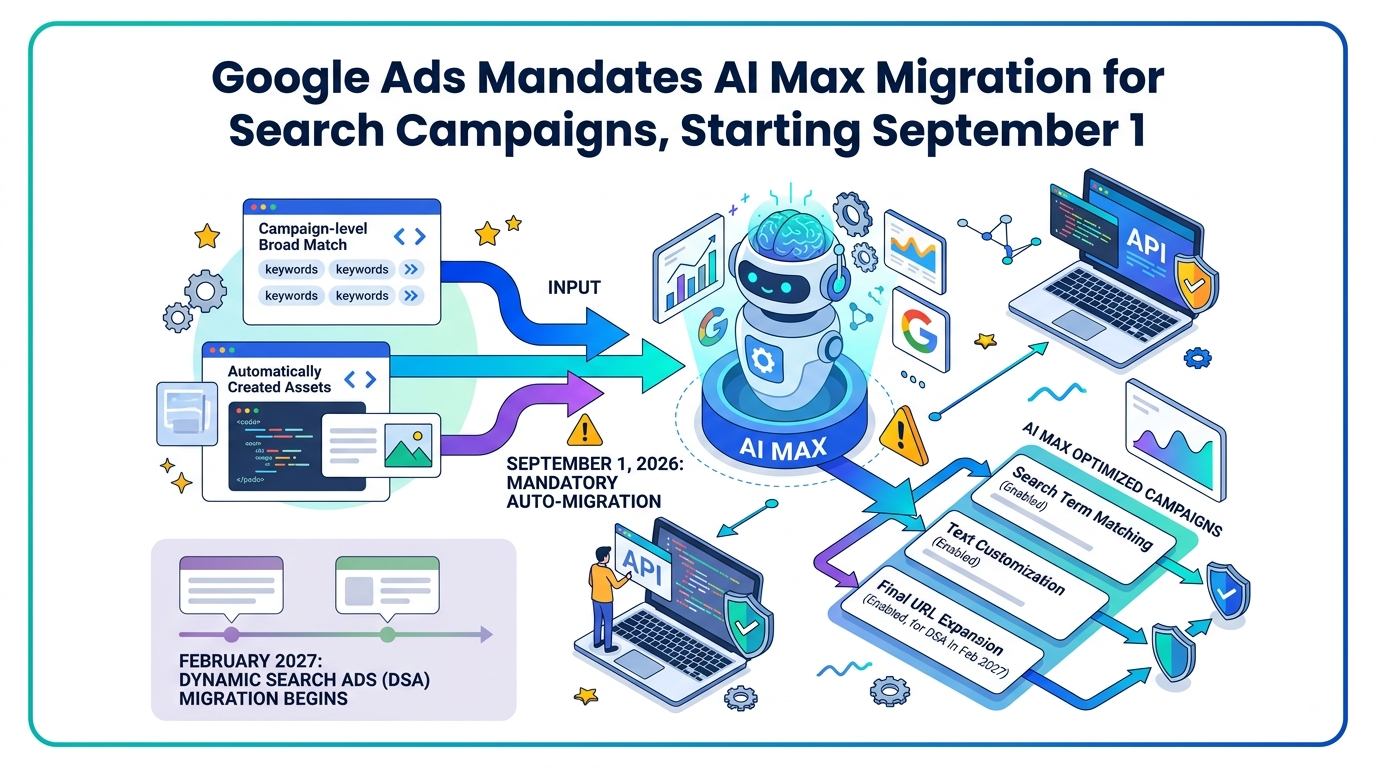 Google Mandates AI Max Migration for Search Campaigns