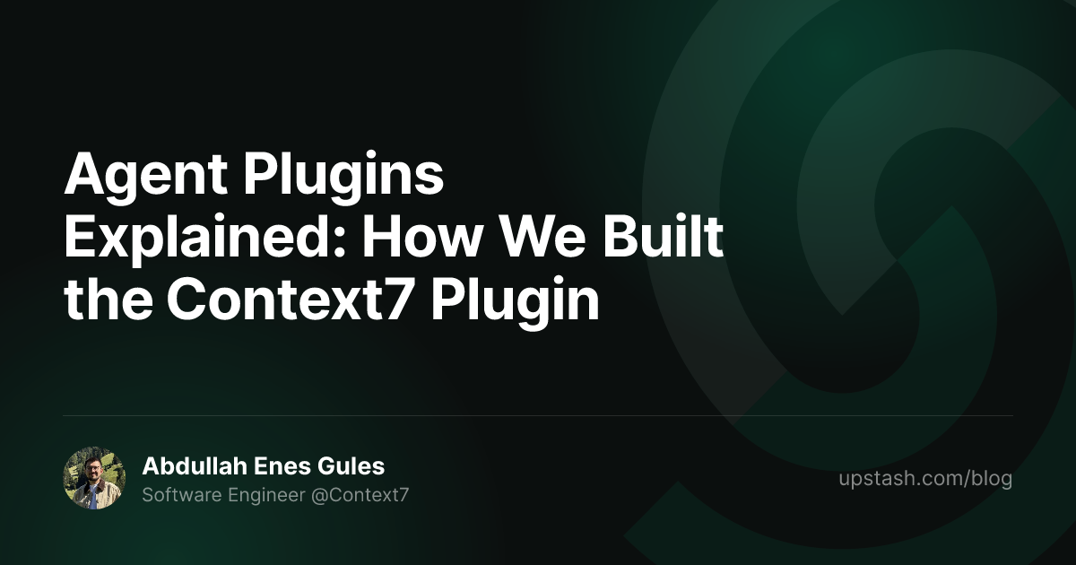 Agent Plugins Explained: How We Built the Context7 Plugin