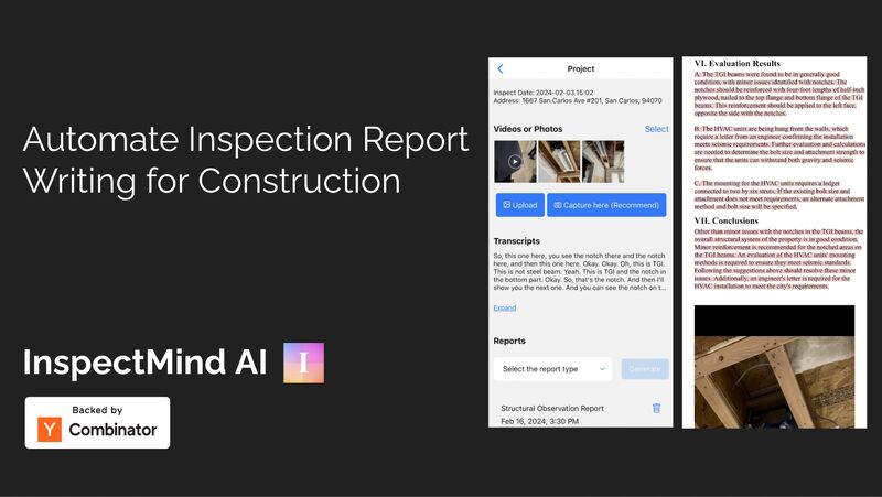 Launch YC: InspectMind AI: Your AI Copilot for Inspections