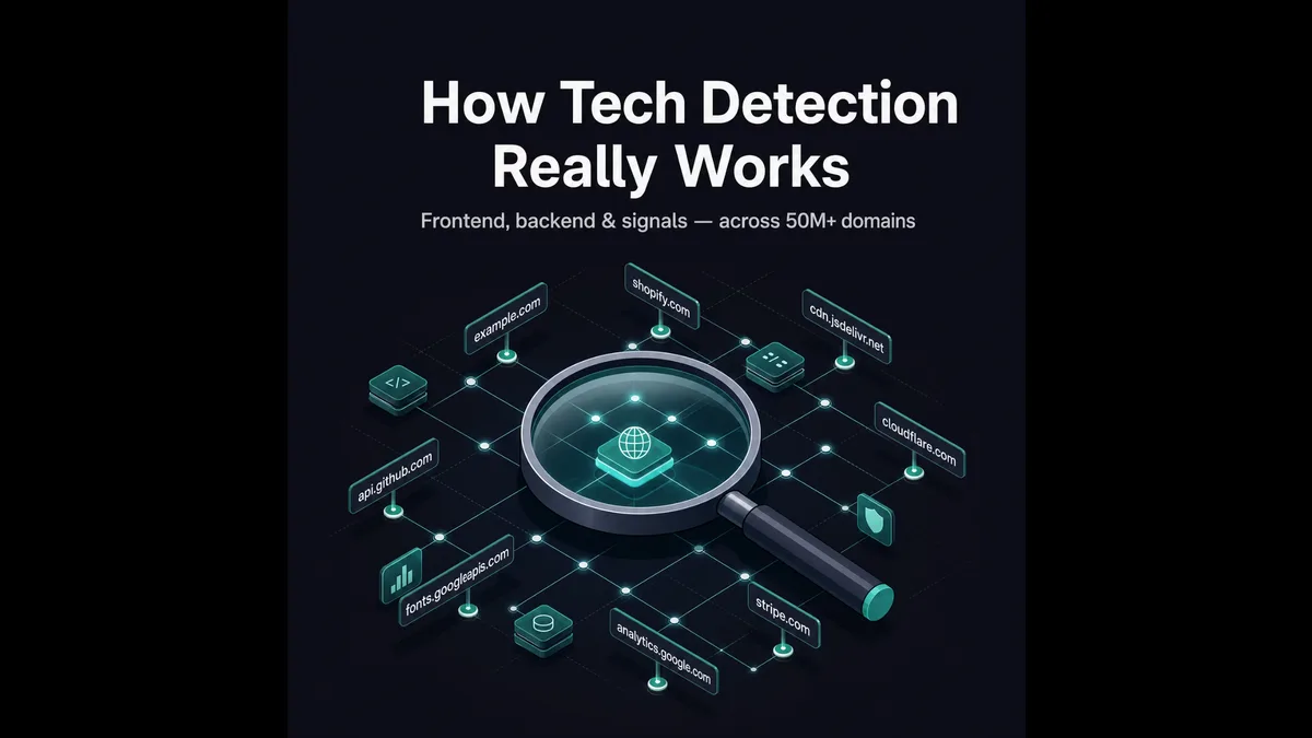 Technology Detection Methods: How We Scan 50M+ Domains