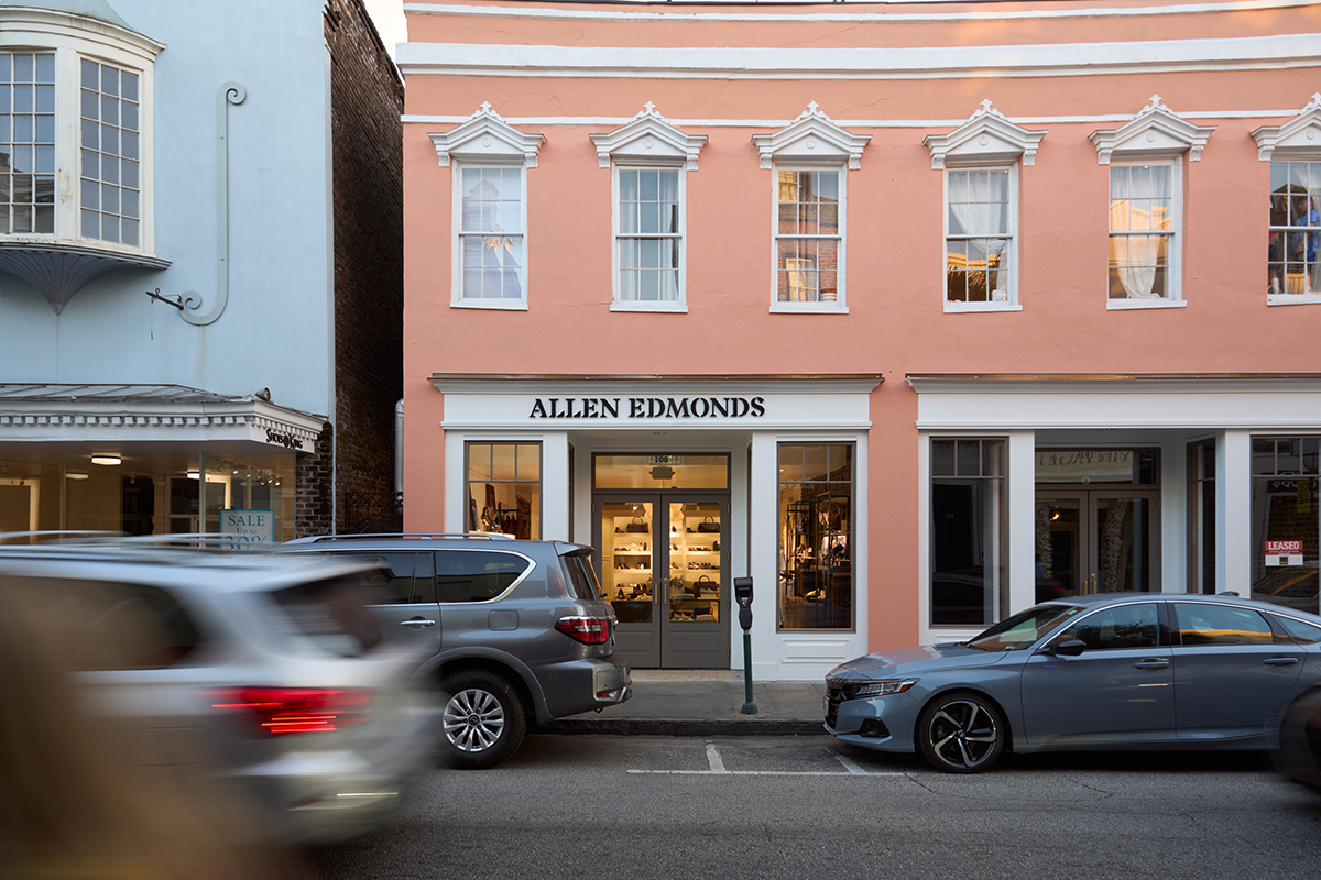 Inside the New Allen Edmonds Store in Charleston