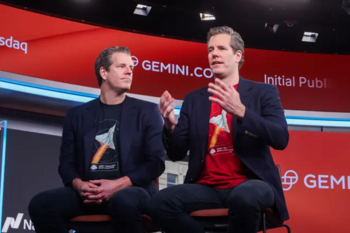 Winklevoss twins' Gemini crypto exchange cuts 25% of workforce as bitcoin slumps