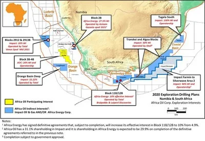 Africa Oil Announces the Completion of the Transformational Prime Deal